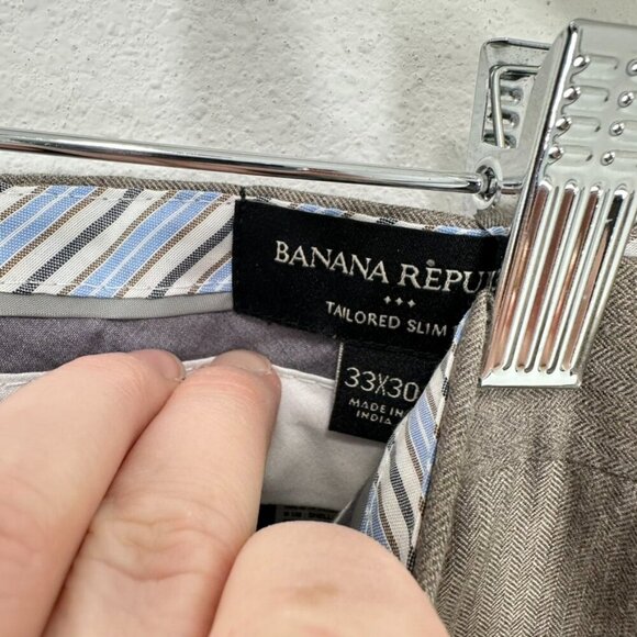 Banana Republic Factory Men’s Tailored Fit Classic Dress Pants Office 33x29” - Picture 4 of 4